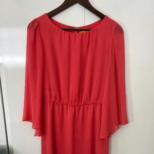 Alice + Olivia Beautiful Cocktail Dress, Salmon Pink, Size Small, pre-owned
